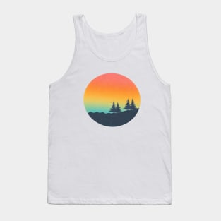 Sunset sunrise trees dazy good vibe nature Tank Top